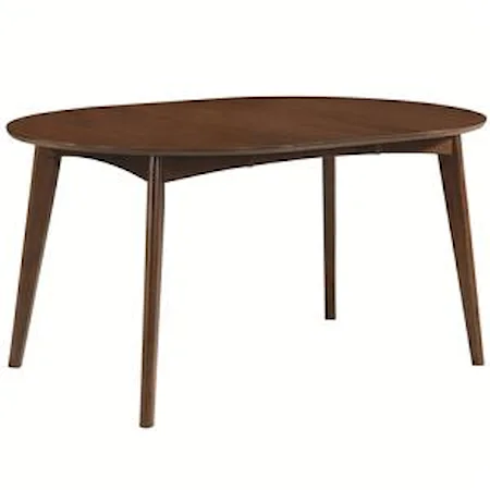 Mid-century Modern Casual Solid Wood Dining Table 
